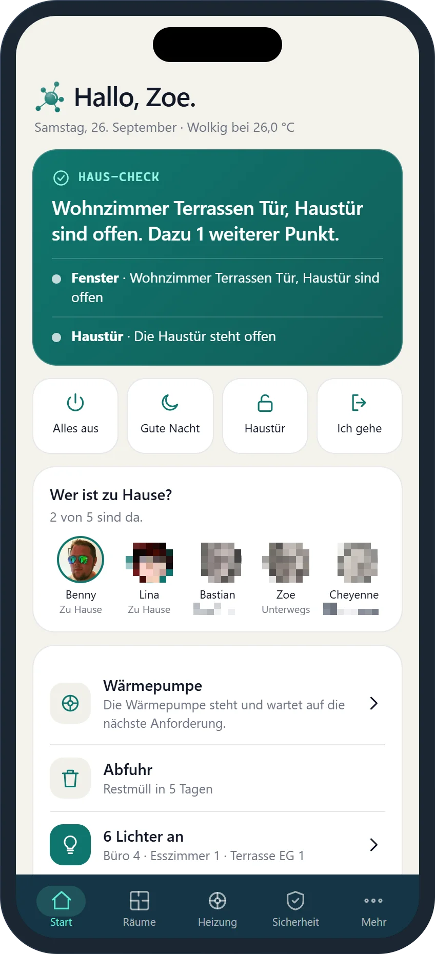 Startseite aus Sicht eines Kindes