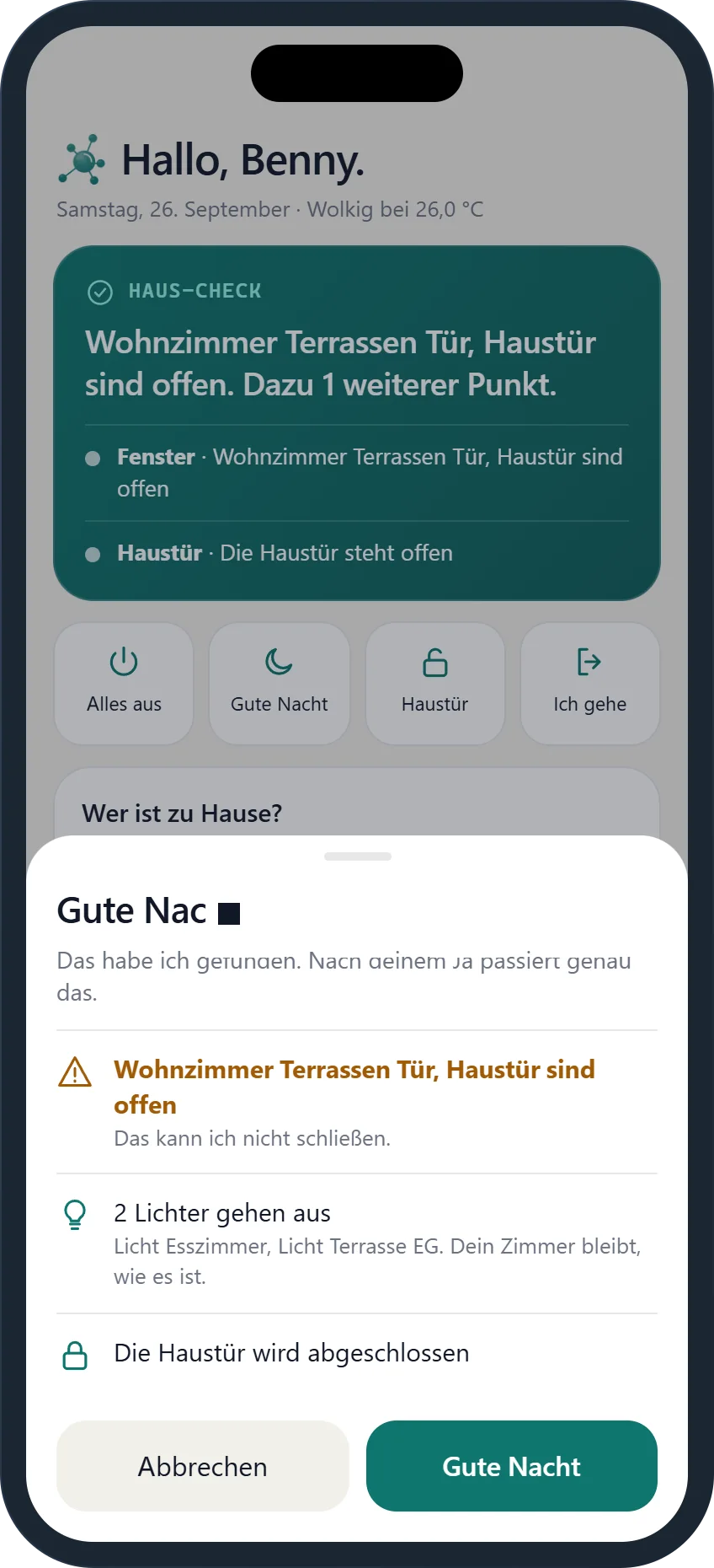 Sheet Gute Nacht