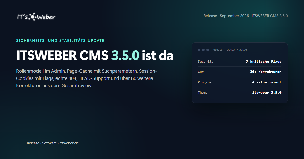ITSWEBER CMS 3.5.0